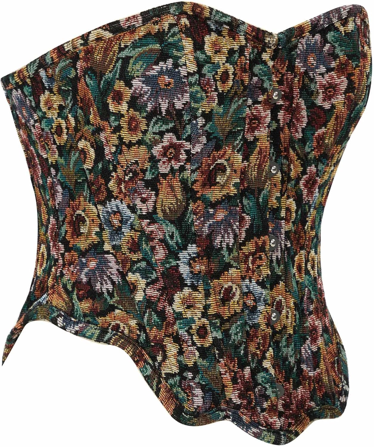 Medieval Renaissance Costume Corset Tops for Women Retro Floral Overbust Boned Bustier Bodice - Image 7
