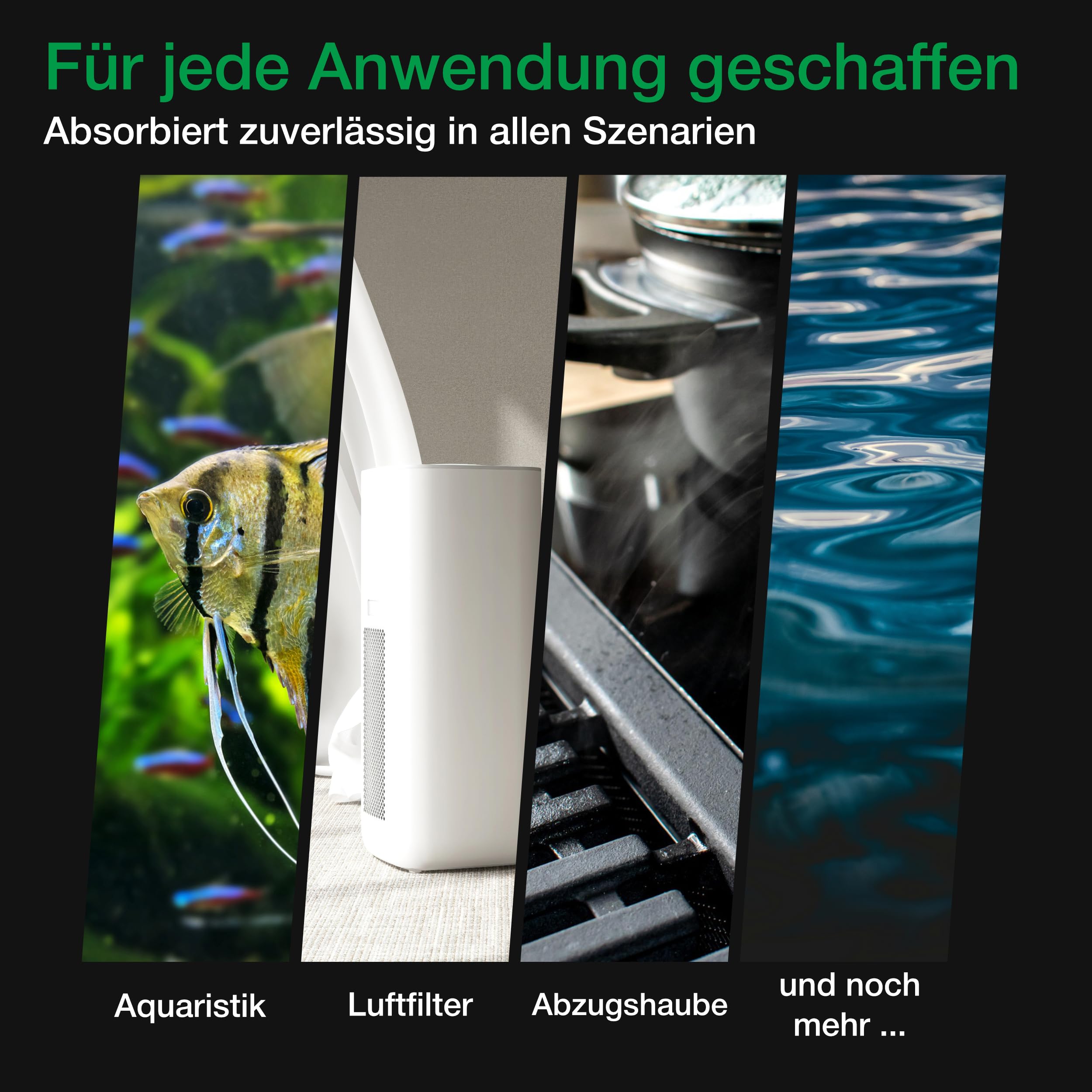 Wagner Green Aktivkohle Pellets 25kg Sack für Wasserfilterung, Luftreinigung, Kohlefilter, Aquarium, Dunstabzugshaube…