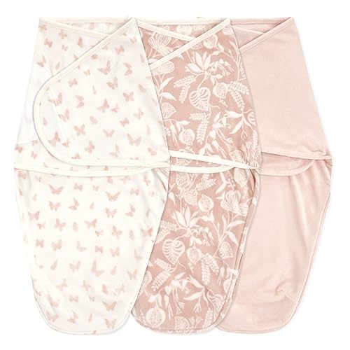 aden + anais Essentials Easy Swaddle Wrap 1.5 TOG Paquete de 3 Velboa de jardín (0-3 meses)