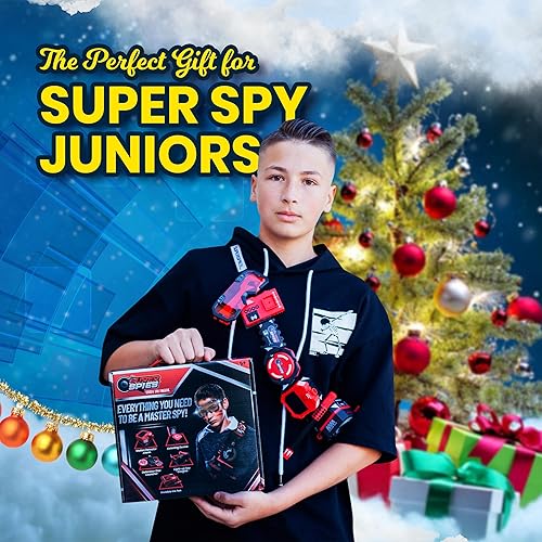 Miniatura 7 de SuperSpies Secret Agent Spymaster Kit - Spy Gear Ninja Juguetes y artilugios para niños de 8 a 12 años Kit de detective