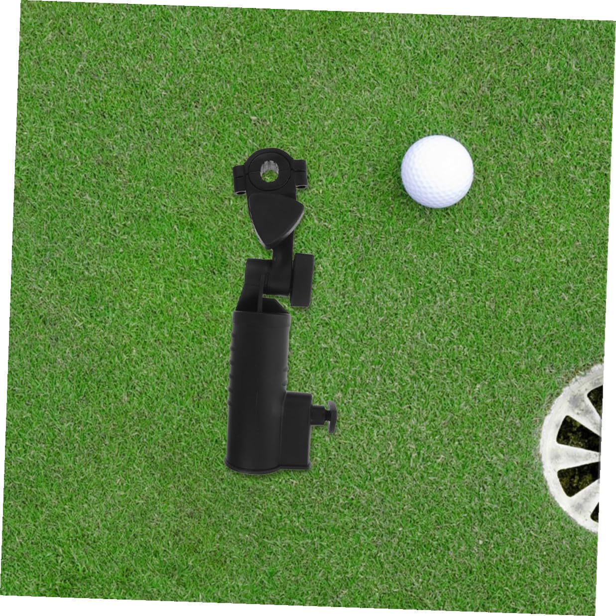 Verstellbarer Schirmhalter für Golfwagen und Golftrolley aus Robustem ABS Kunststoff Wetterfester Schirmständer für Kinderwagen Rollstuhl und Outdoor