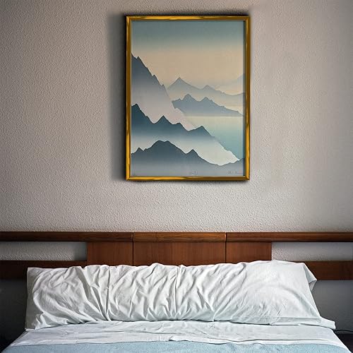 Miniatura 2 de Moldura para despegar y pegar, moldura dorada flexible y autoadhesiva, 26.2 pies, impermeable, para paredes, bordes y bordes, marcos de ventana,