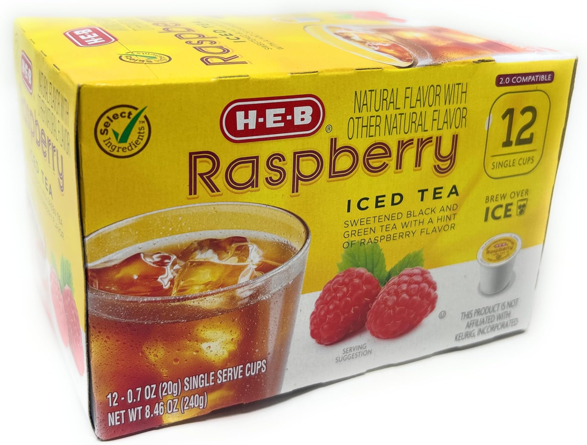 Amazon.com: Raspberry Iced Tea Single Serve Compatible with Keurig K ...