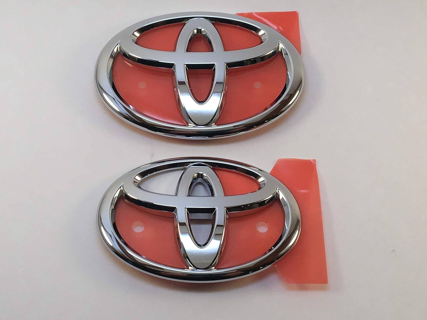 Toyota GT FT 86 ZN6 Front and Rear T Emblem Badges Chrome 2013 to 2016 Scion FR-S FRS