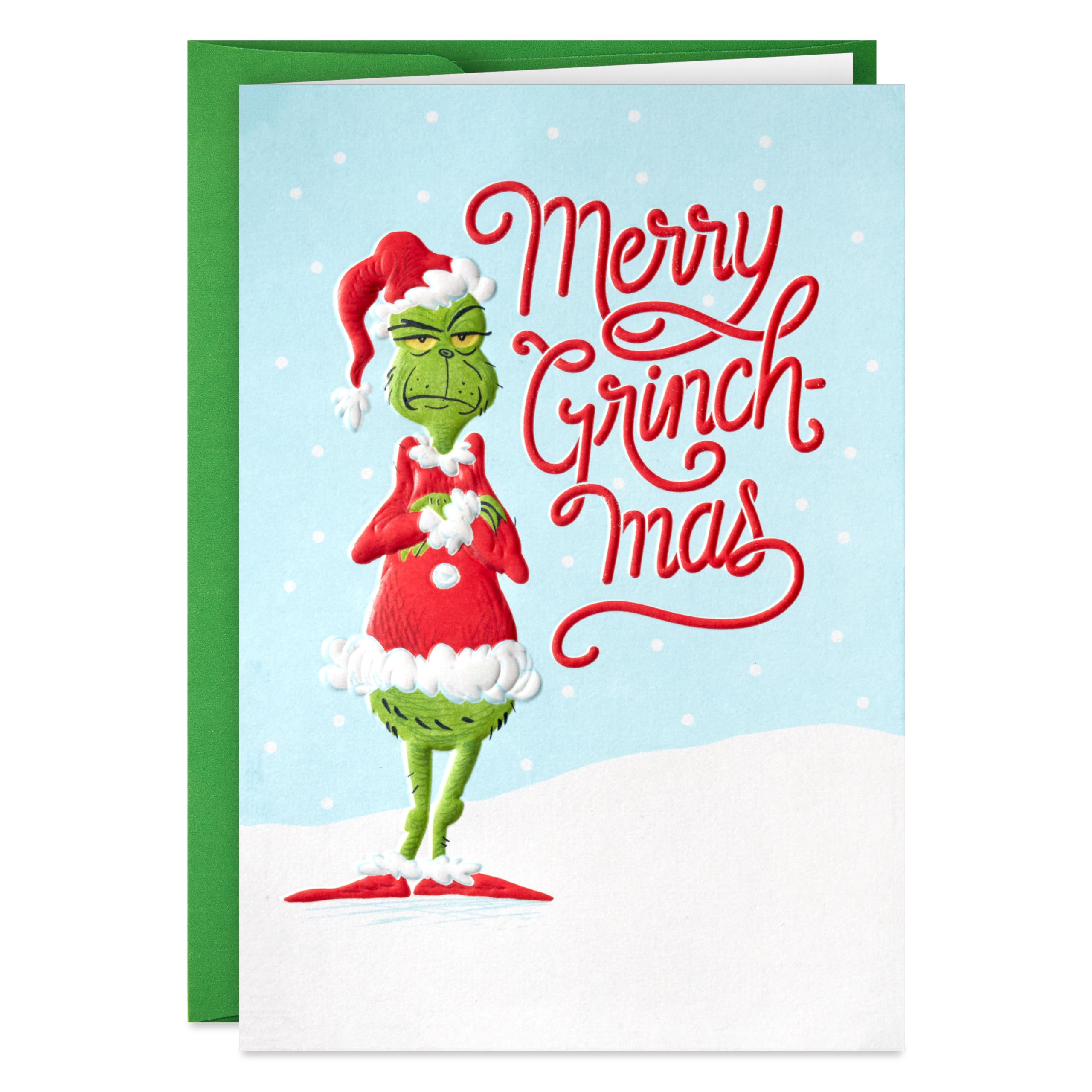 Hallmark Dr. Seuss Boxed Christmas Cards, Merry Grinchmas (16 Cards and 16 Envelopes)