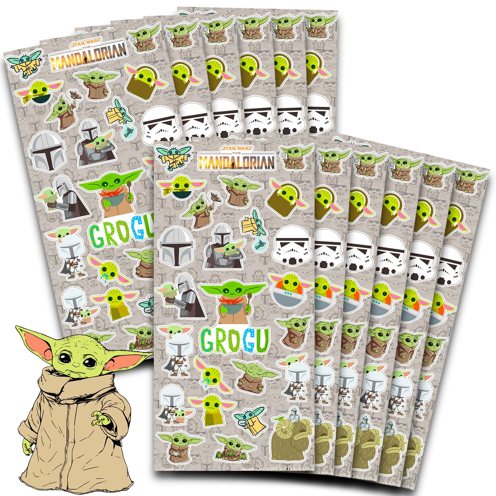 Amazon.com: Baby Yoda Stickers Party Favors for Boys & Girls 12
