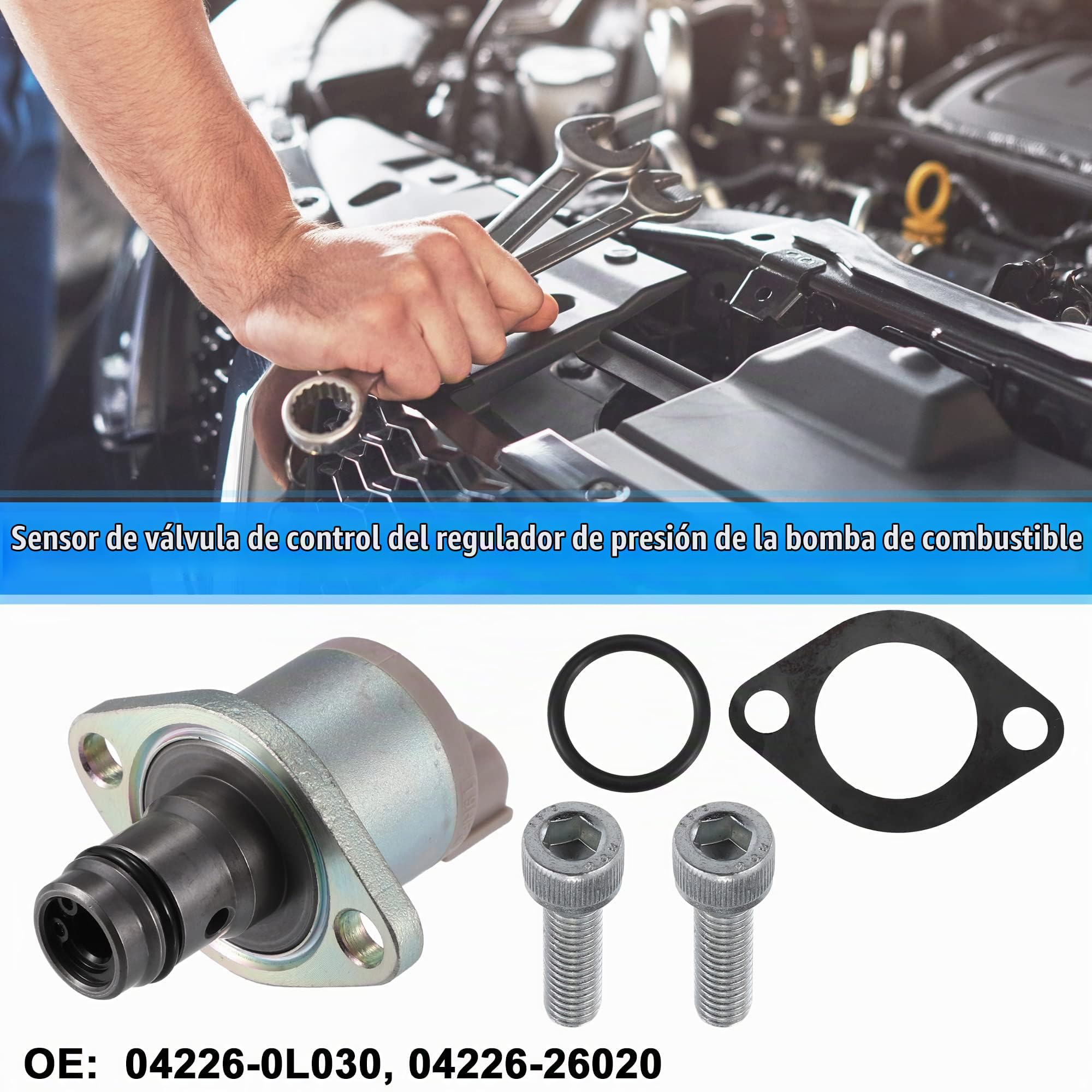 QUARKZMAN Sensor Presión Combustible Para Toyota Avensis Ii 03-18 1 Juego | Bronce, Metal/Plástico, Tamaño 68X51X35Mm, Oe 04226-0L030, 04226-26020, 2 Pines, Para Toyota Land Cruiser, Corolla, Auris