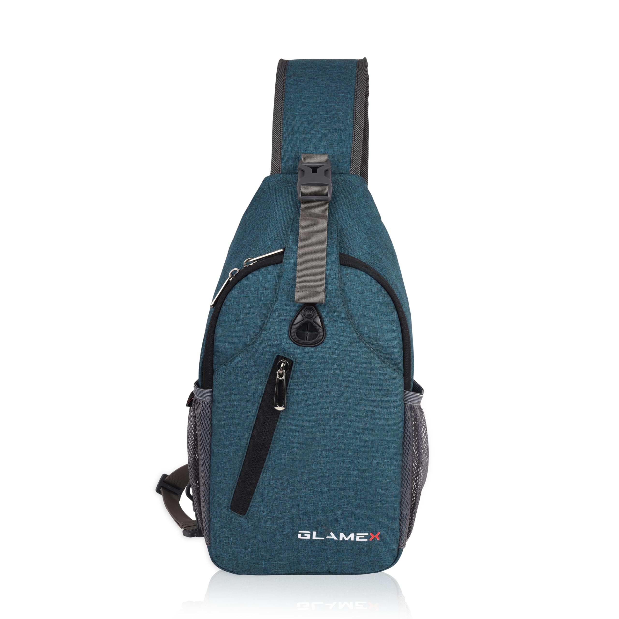 Glamex Crossbody Sling Backpack Sling Bag Travel Hiking Chest Bag Daypack, Compact Design for Daily Use & Outdoor Activities (teal blue)-image-16