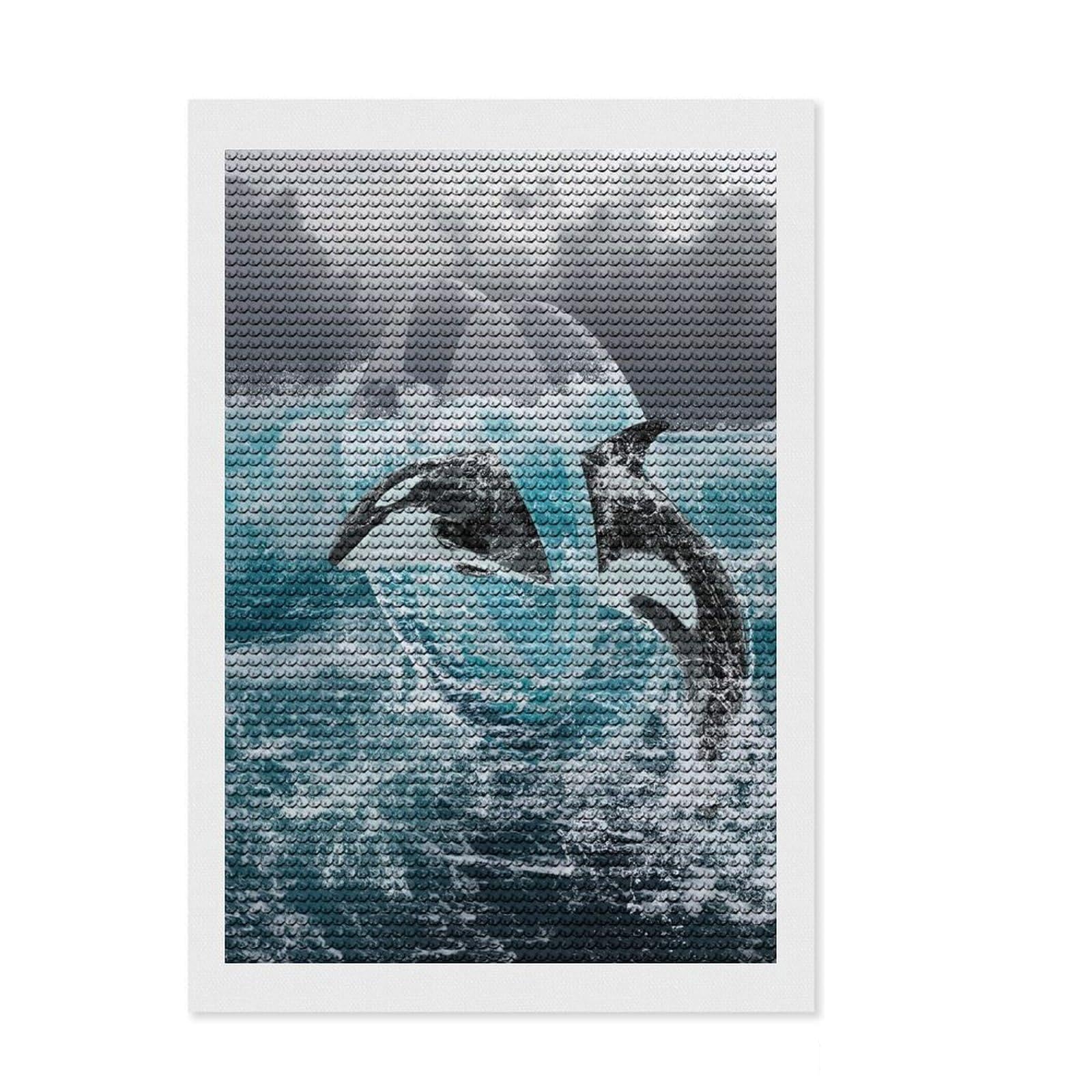 Junmoney Trip Round Drill Diamond Painting 8"x12", for Creative Relaxation, Full Kit Included, Boho Decor, Gift Idea