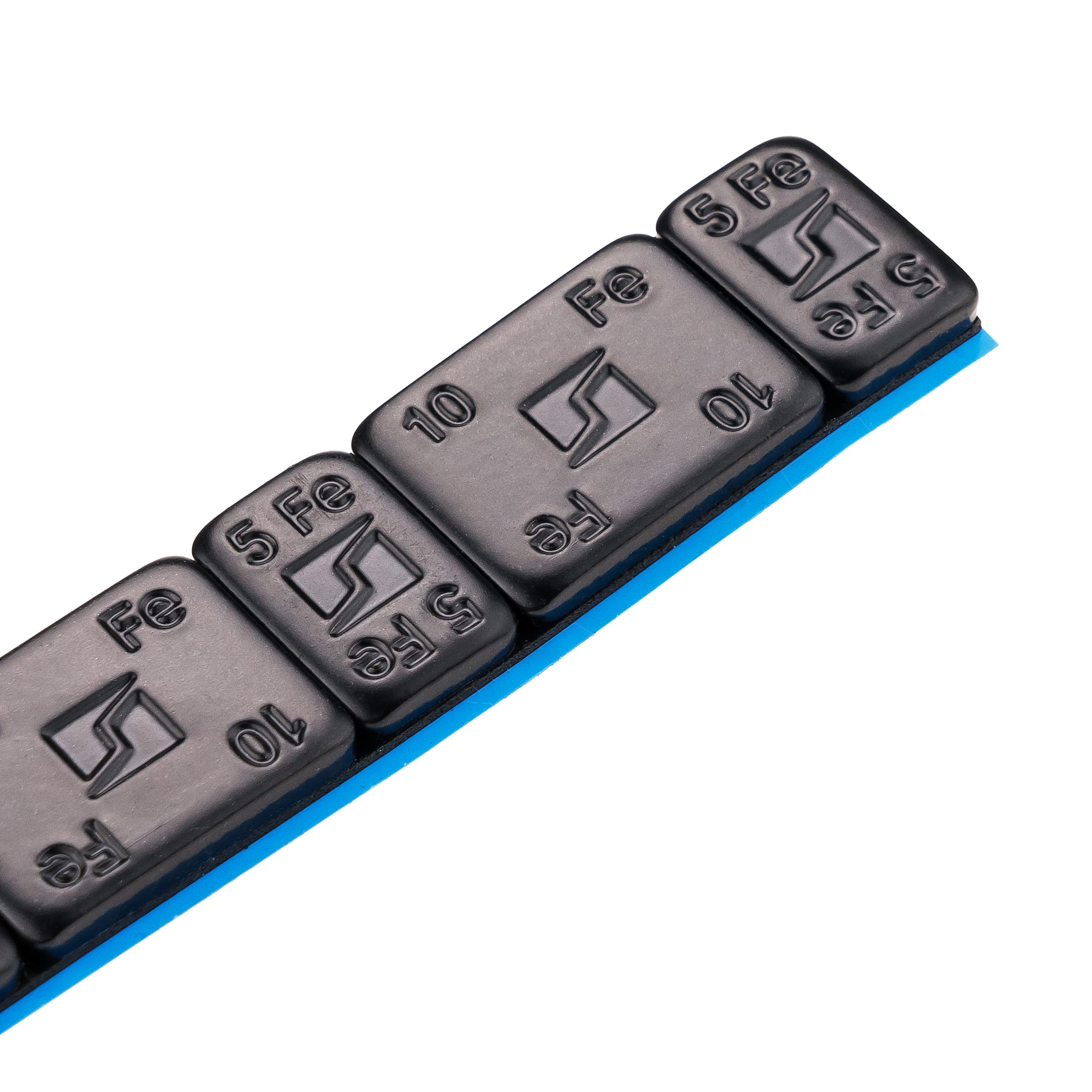 Stix Pesos adhesivos Rounded Slim 1600 unidades 5 g + 10 g 200 tiras de 60 g negro con recubrimiento de polvo galvanizado 3,5 mm para llantas de aleación de 12 kg