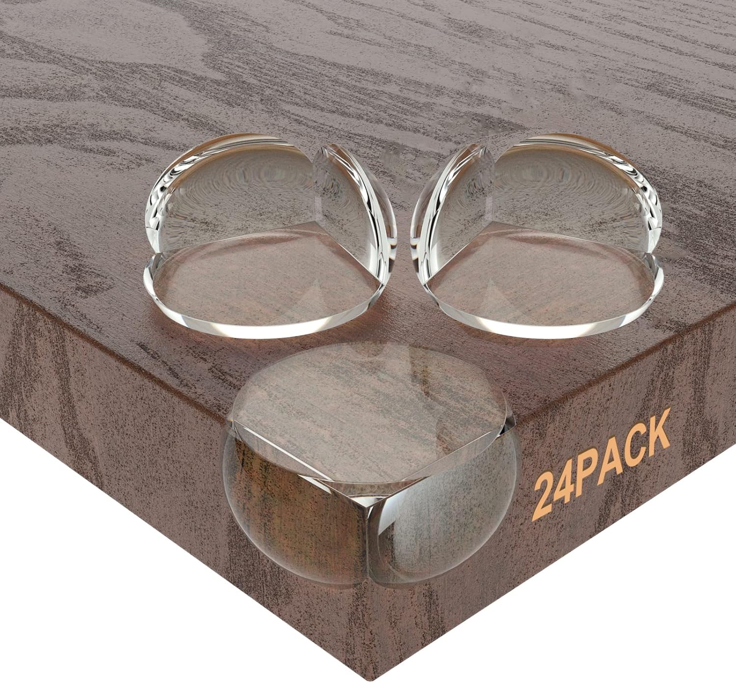 Protector de esquina para bebé, paquete de 24 protectores L, protector de esquinas para muebles y parachoques de seguridad de bordes, parachoques y