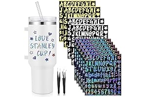 10 Sheets Vinyl Letter Stickers for Stanley Cups