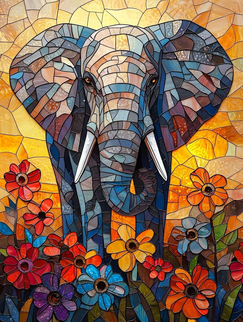 WEISHIWE Elefante Dipingere con i Numeri per Adulti, 70x90cm a-124 | Paint by Numbers Kit con Pennelli e Acrilico Pigmento, Fai da te Olio La Pittura di Numeri Kit, Decora la Casa, senza Cornice