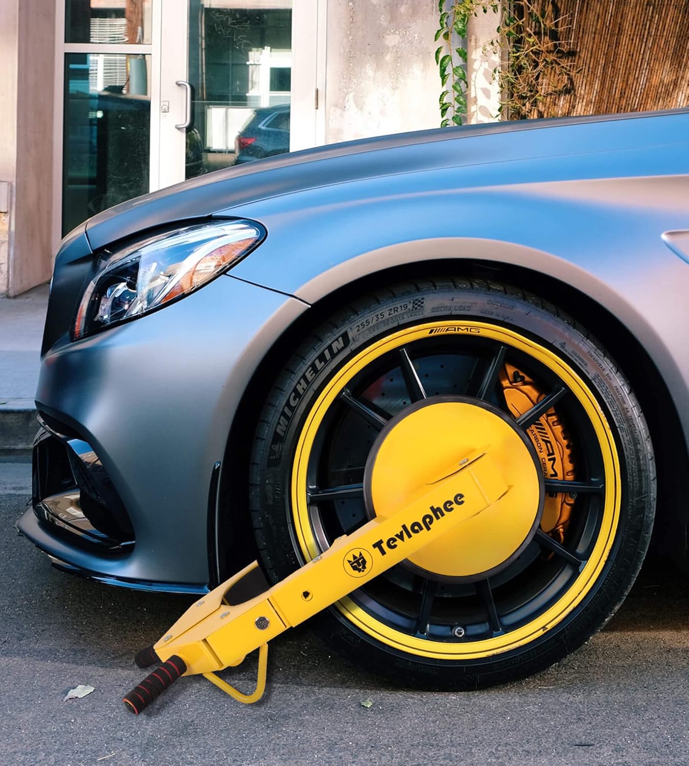 Buy Tevlaphee Wheel Lock Clamp Anti Theft Trailer Wheel Lock Adjustable