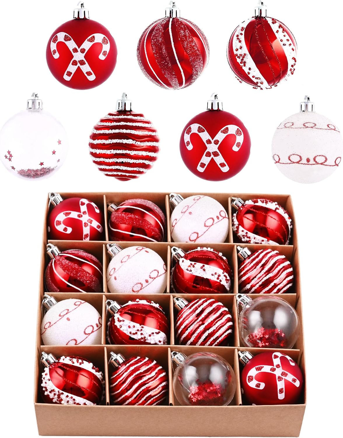 Valery Madelyn Christmas Ornaments for Christmas Tree Decorations, 16ct Shatterproof Christmas Ball Ornaments Wholesale