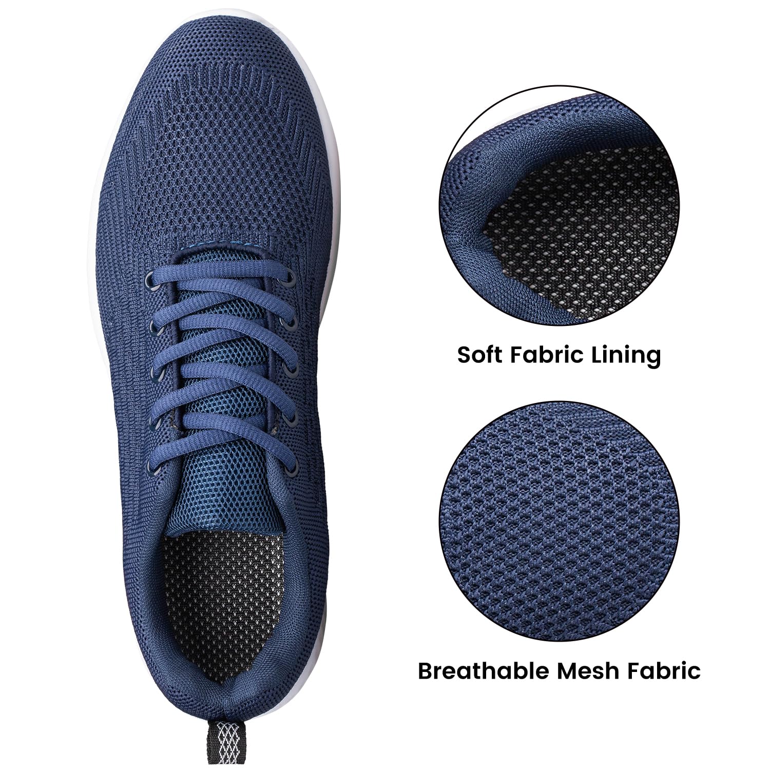 Raoendis Zapatillas deportivas para hombre, para correr, caminar, ligeras, de malla, cómodas, atléticas, fitness, tenis