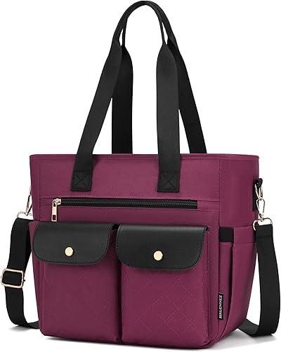 Miniatura 7 de RalChyez - Lonchera para mujer, bolsa grande de almuerzo a prueba de fugas, bolsa de almuerzo aislada para adultos, cartera térmica para el almuerzo