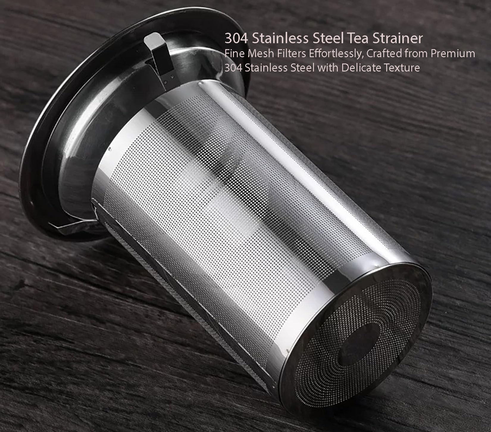 Tetera de vidrio con infusor de acero inoxidable, tetera de vidrio de borosilicato resistente al calor de 950 ml, boquilla dibujada a mano, forma redonda, porción individual