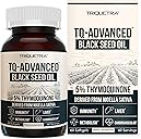 Black Seed Oil Softgels | 5% Thymoquinone - TQ-Advanced® | High Potency - 500 mg per Capsule - 15:1 Concentrate from Nigella Sativa Extract, Raw Form, Vegan Formula, Glass Bottle (60 Softgels)
