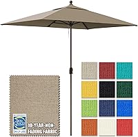 Vista 23 de EliteShade Paraguas de mercado para patio, sombrilla de mesa al aire libre con ventilación y 10 años que no se decolora