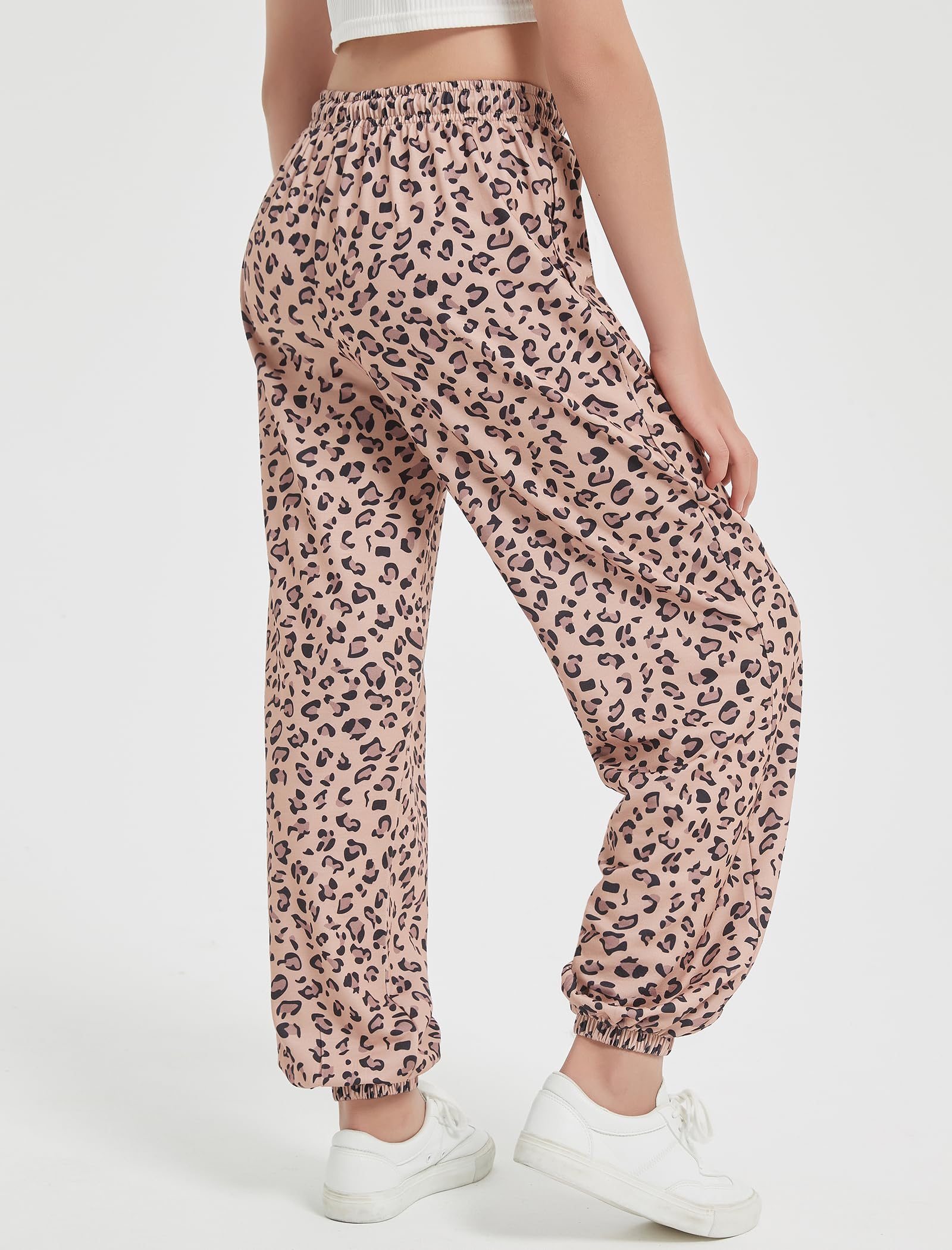 EXARUS Paquete de 3 pantalones deportivos para niñas, pantalones deportivos lindos y holgados, ropa de moda para adolescentes, con bolsillos