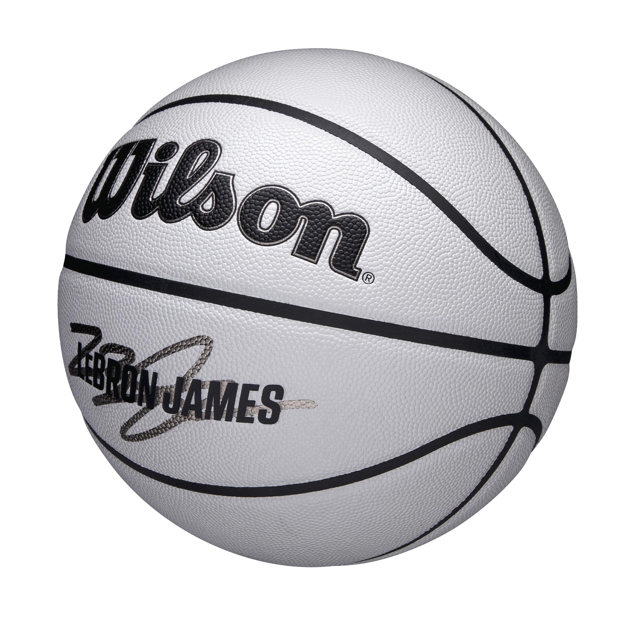 WILSON NBA Player Icon Ballon de Basket UV Design James Taille 7 Gris