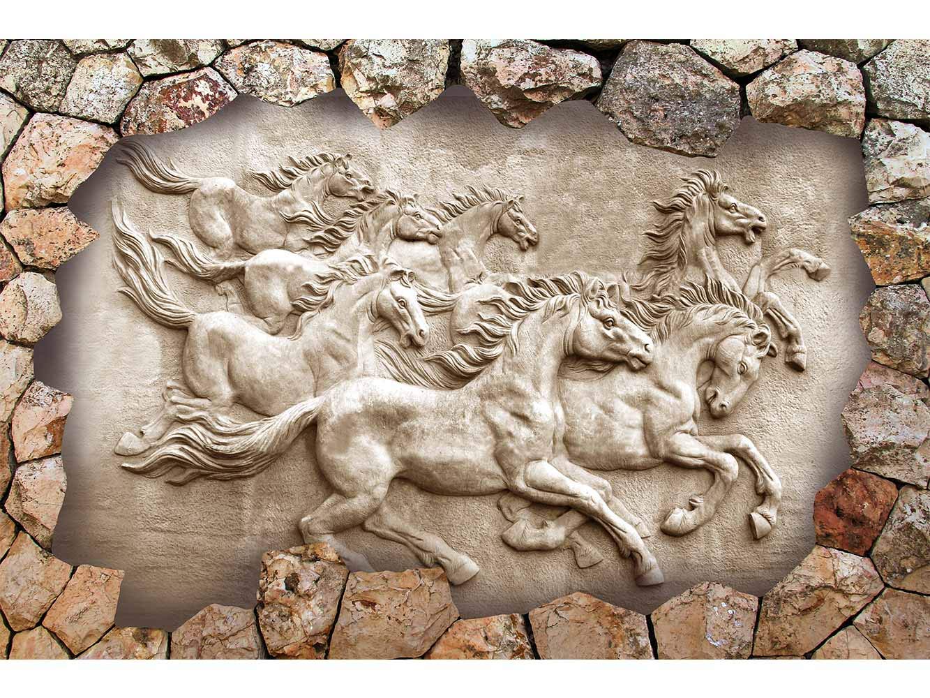 Oedim Cabecero Cama Pegasus Caballos 200x60cm | Disponible en Varias Medidas | Cabecero Ligero, Elegante, Resistente y Económico