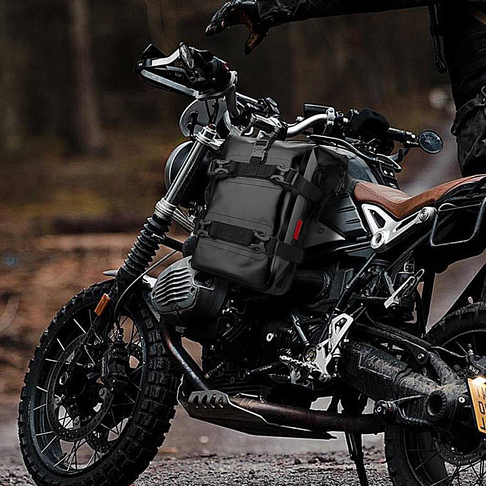 Borsa per paraurti motociclistica Casa per utensili - sacchetto di cornice di crash impermeabile, pacchetto di botte per moto | Riproduzione di bagagli laterali per guanti per occhiali da sole, access