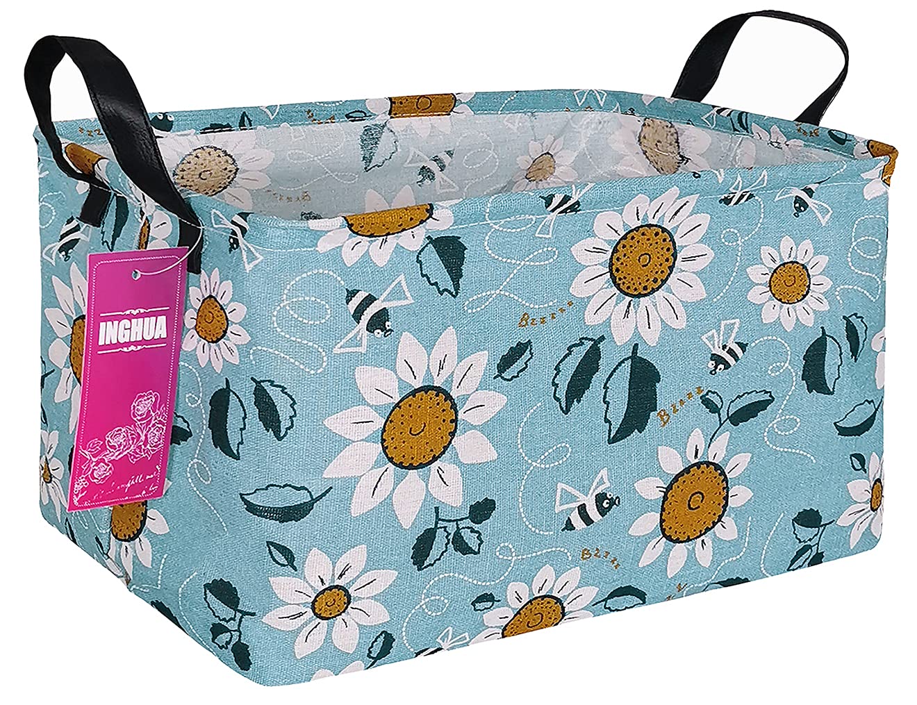 INGHUA Rectangular Sunflower Storage Basket โ image 1