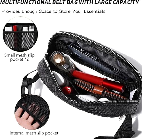 Miniatura 4 de Eslcorri Riñonera para mujeres y hombres  Riñonera cruzada moderna que brilla en la oscuridad, mini bolsa luminosa y fresca para la cintura