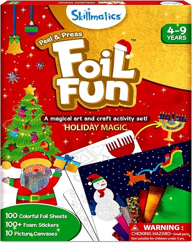 Skillmatics Foil Fun Christmas Magic: A Mess-Free Craft Kit Gift for Kids