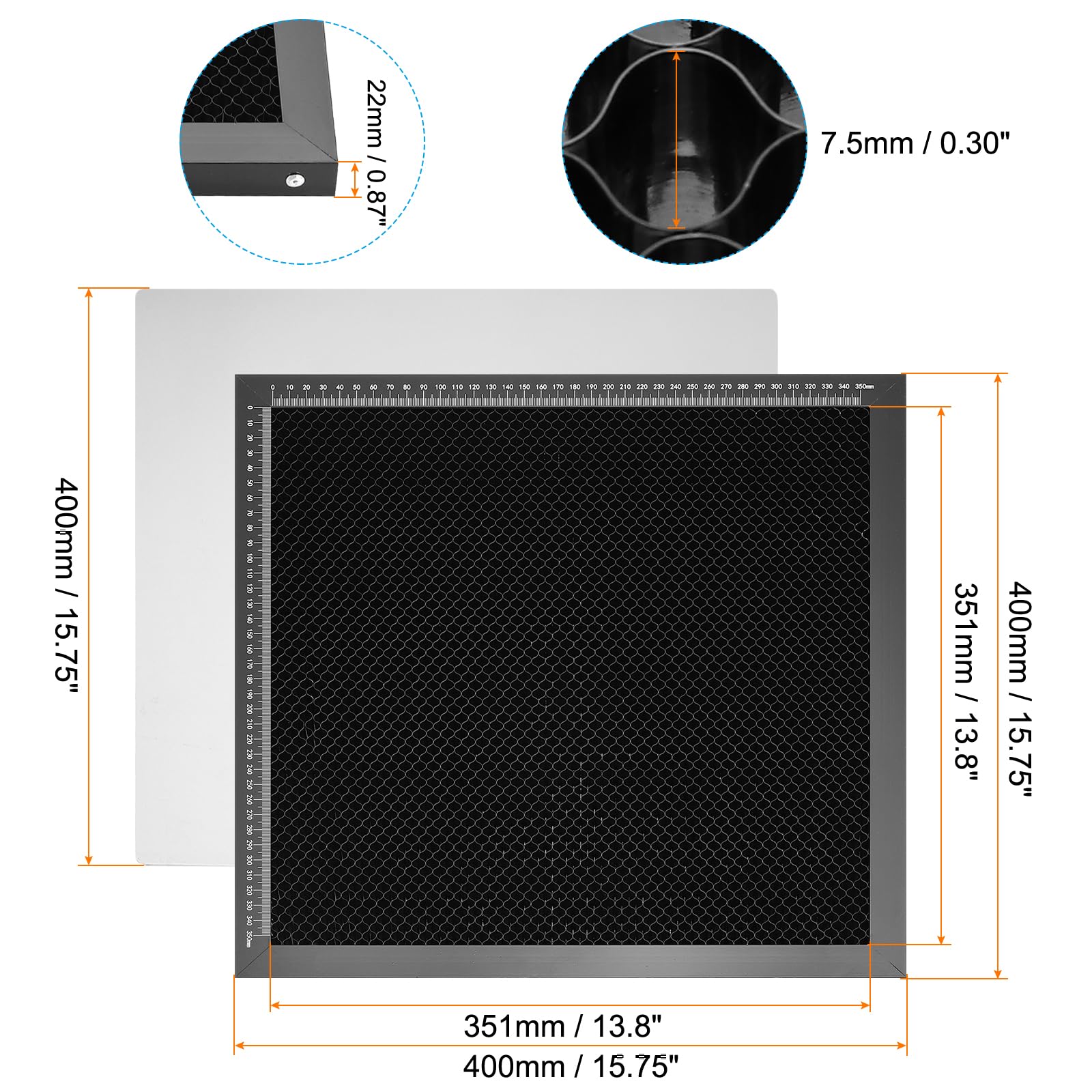 PATIKIL 400x400mm Honeycomb Laser Bed - Image 2