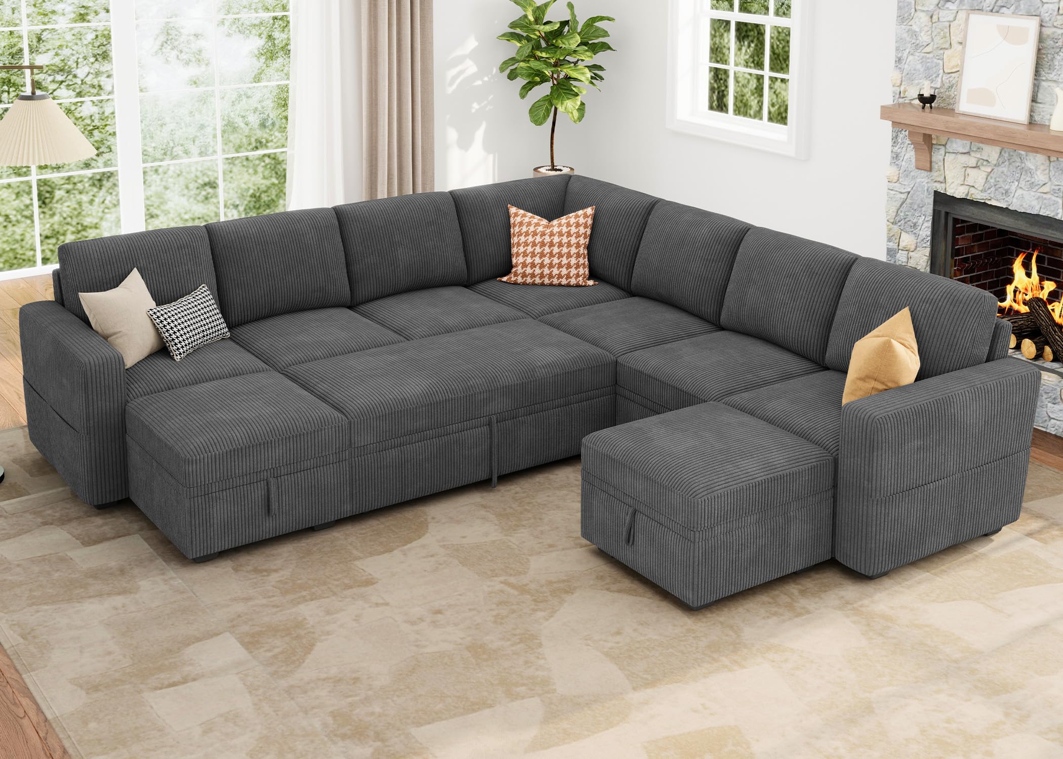 HONBAY Modular Sectional Sleeper