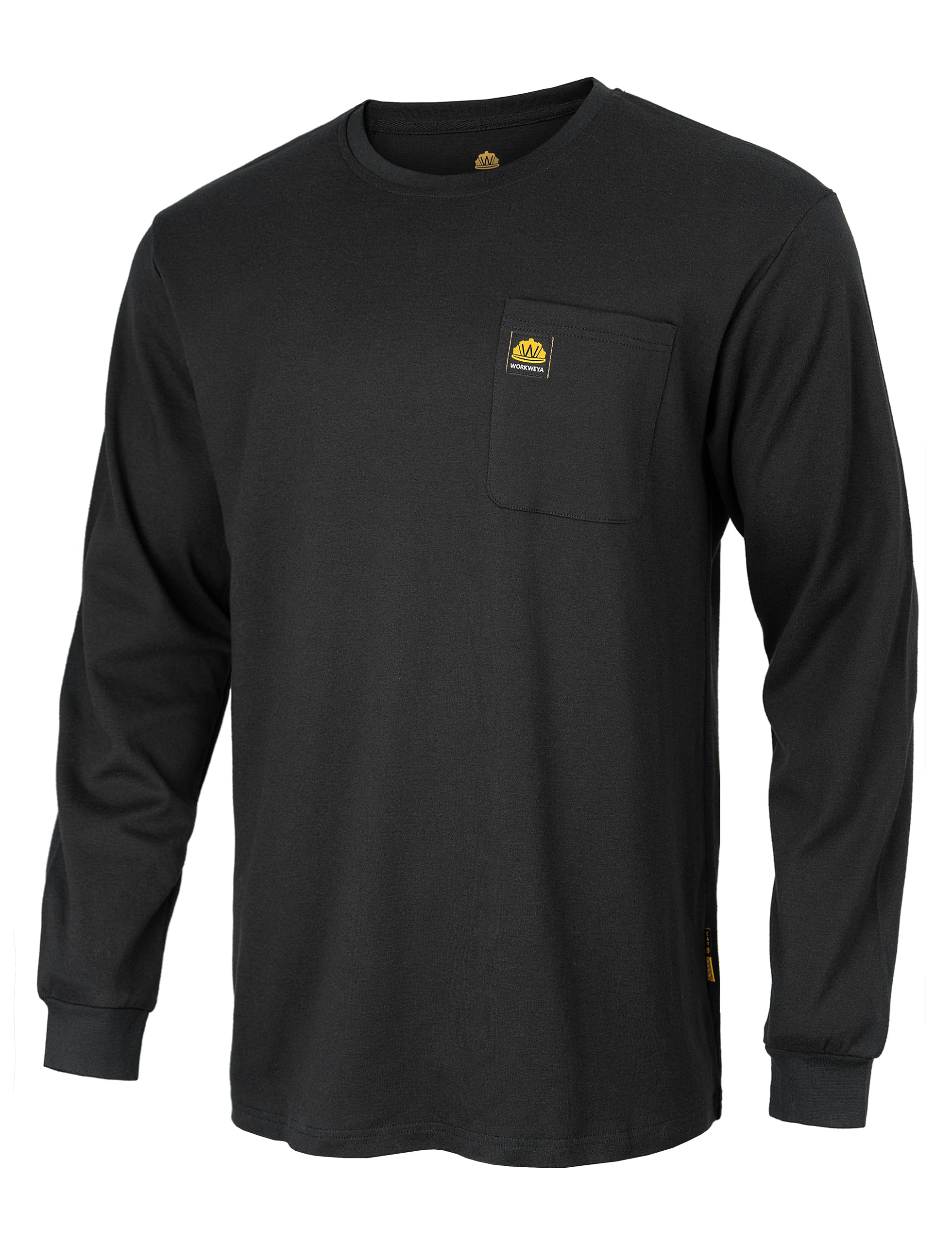 WORKWEYAFR Shirts Flame Resistant Shirt 5.5oz Cotton Lightweight CAT2 Fire Retardant Shirt for Men