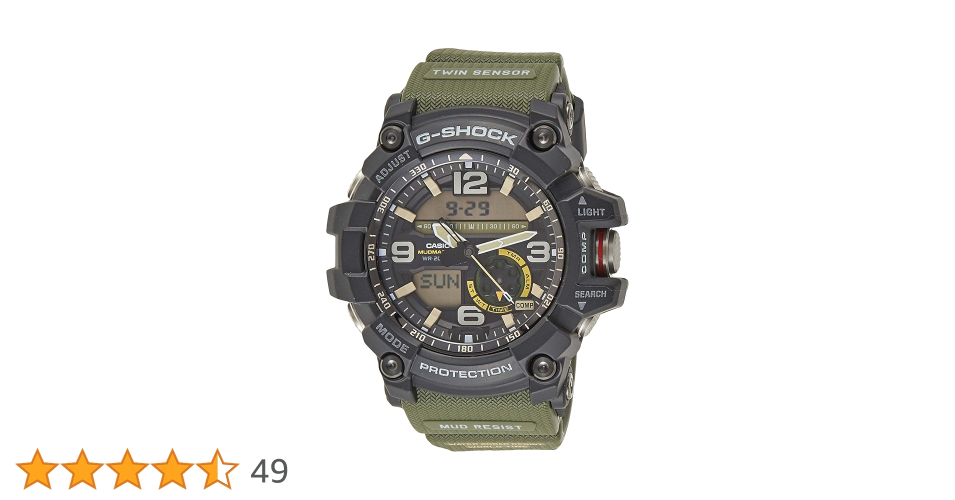 時計 CASIO MUDMASTER GWG-1000 Military Green GWG-1000-1A3JF | CASIO