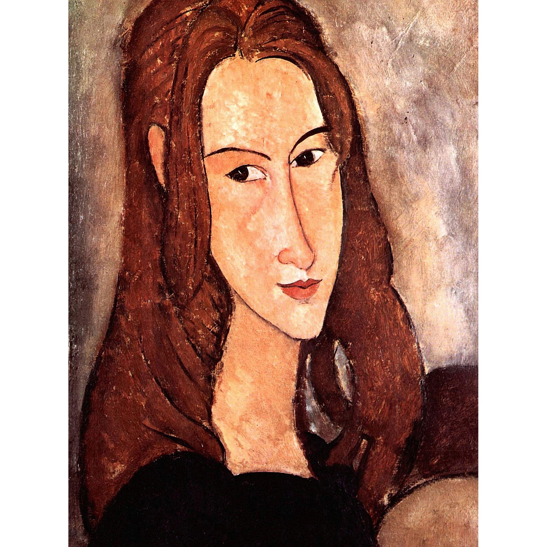 Wee Blue Coo Amedeo Modigliani Portrait Jeanne Hebuterne Profile Art Painting Canvas Print