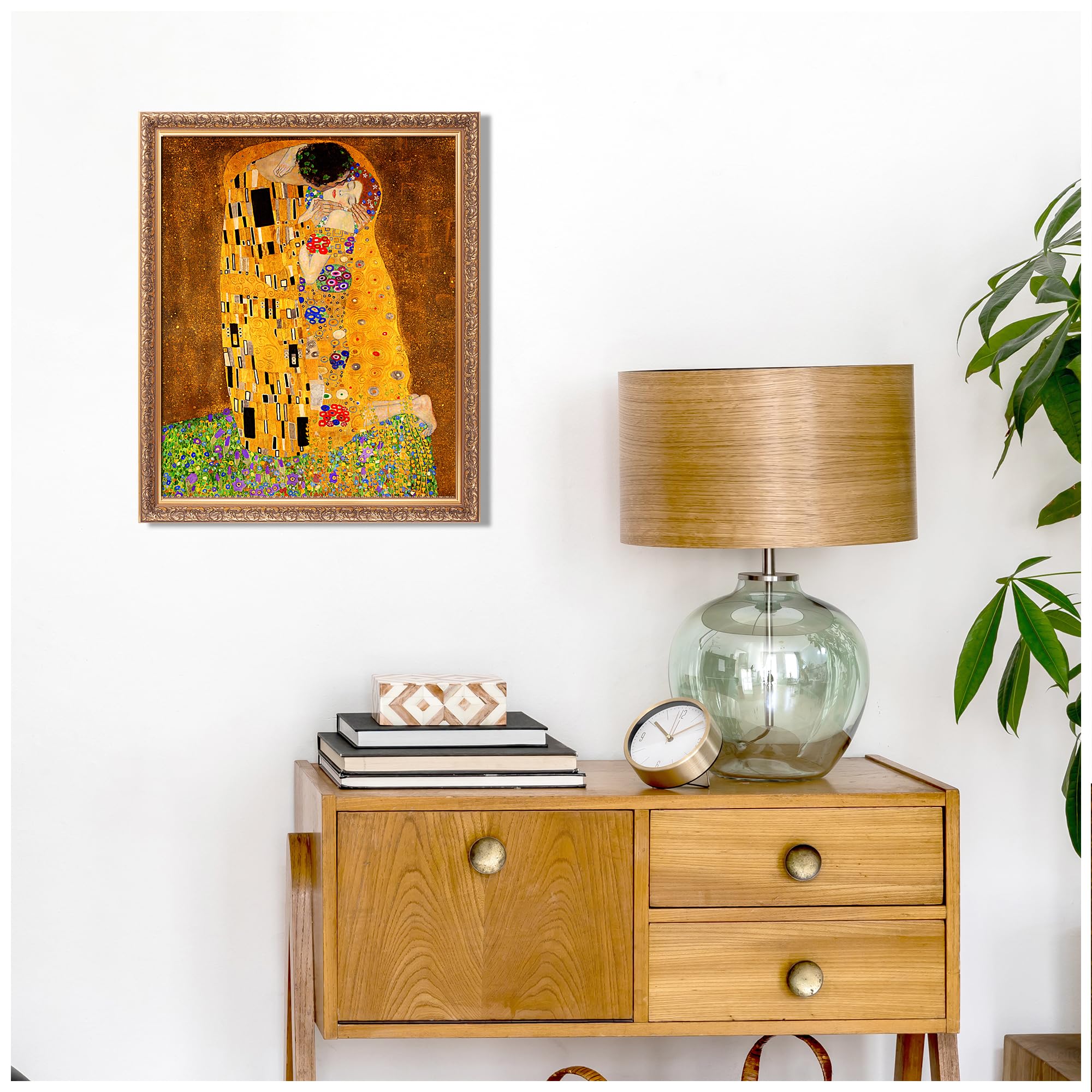 Amazon.com: The Kiss by Gustav Klimt Framed Size:22x26 inches