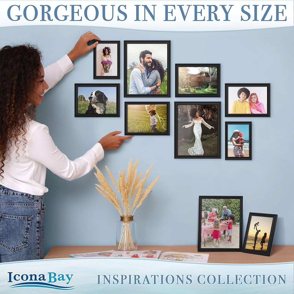 コレクション Pacific furniture Picture Frame Amazon.com - Icona Bay 8x10 Black Picture Frame Beautifully