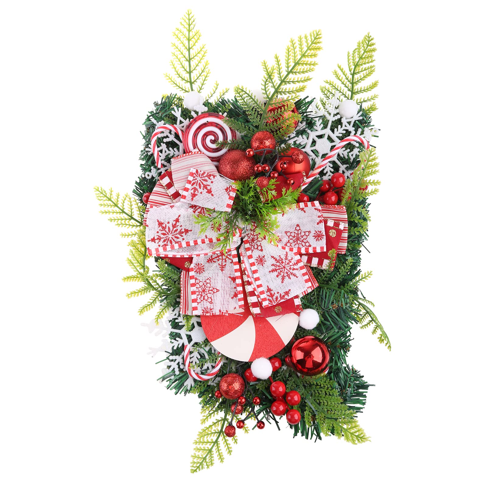 RUIYWEN 100 Pezzi 3,5cm Ornamenti di Fiocchi di Neve in Legno Appendere di Natale per Decorazione della Festa di Natale e Fai da Te (50 Bianco e 50 Rosso