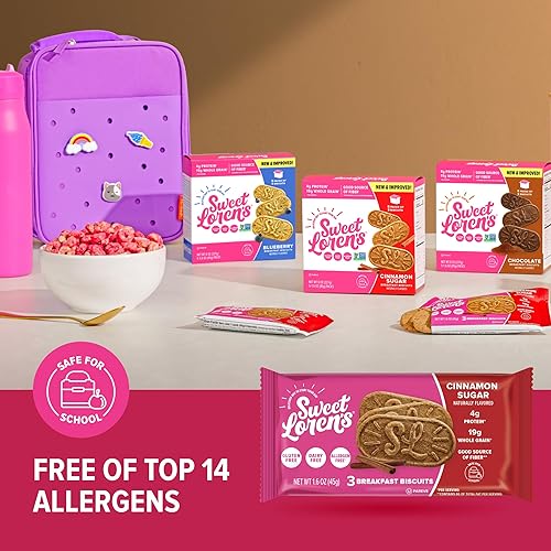 Miniatura 7 de Sweet Loren's Galletas veganas para el desayuno  Azúcar de canela  0.19 onzas de proteína, 0.67 oz de granos integrales  A base de plantas, sin