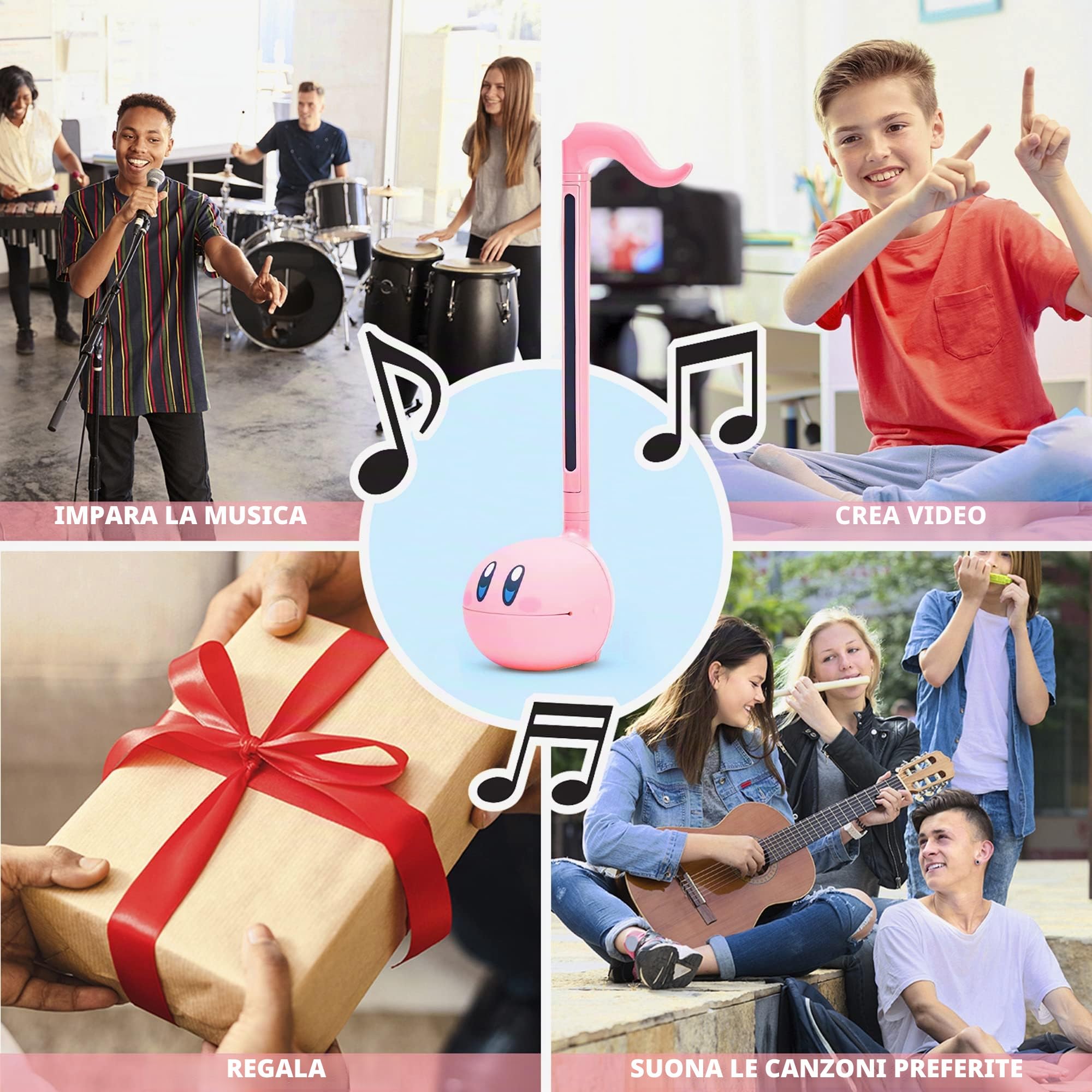 Otamatone [Edizione Inglese] - Strumento Musicale Elettronico Giapponese, Sintetizzatore Portatile di Cube/Maywa Denki dal Giappone - Kirby