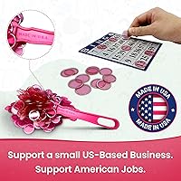 Vista 3 de MR CHIPS Varitas magnéticas fabricadas en Estados Unidos y chips de plástico de 3/4 pulgadas con anillos de metal, 100 piezas, bolsa