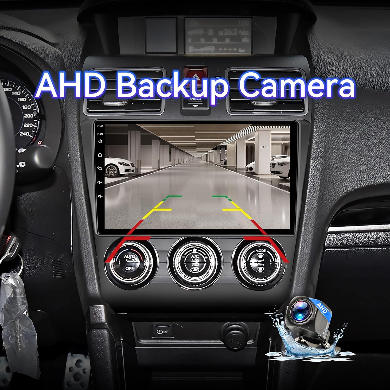 Android 13 Car Radio Compatible with Subaru Forester WRX Impreza STi 2016 2017 2018, 9" 2+64G Touch Screen Car Stereo with Wireless CarPlay Android Auto/WiFi/Bluetooth/GPS/Backup Camera