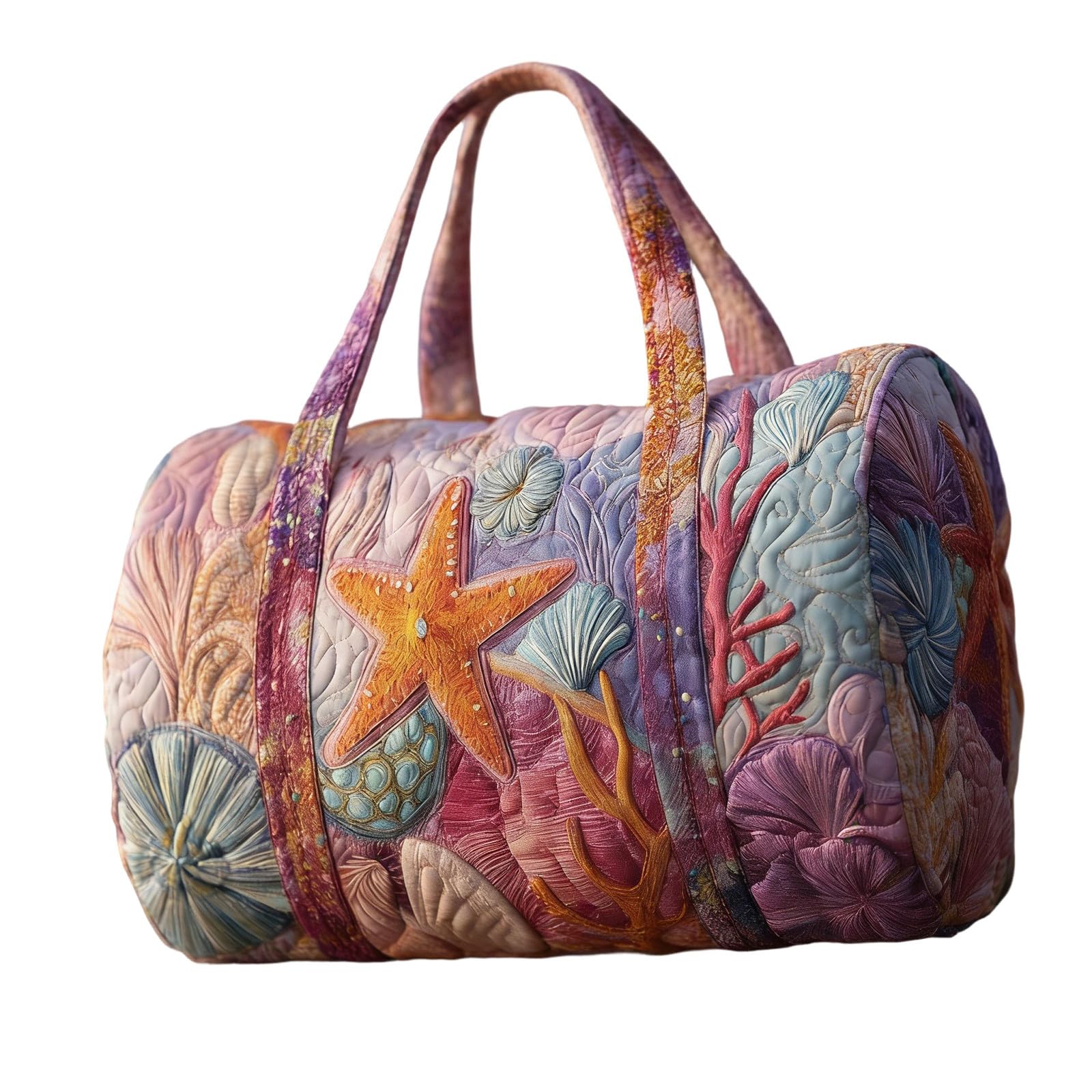 Travel Duffle Bag for Men Women, Bus Hippie Van Quilted Duffle Bag Bohemian Embroidery Weekend Bags Funny Novelty Bags Boho Retro Handbag Carry On Tote Weekender for Short Trip Camping