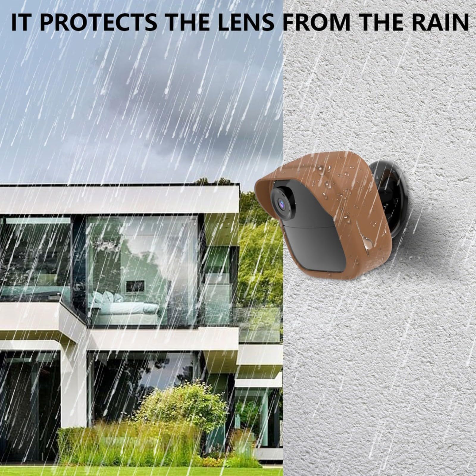 Silikon Schutzhülle für Blink Outdoor 2K+ Neues Modell, Wetterfestes Kamera Cover, Passgenaues Gehäuse in Schwarz(White)