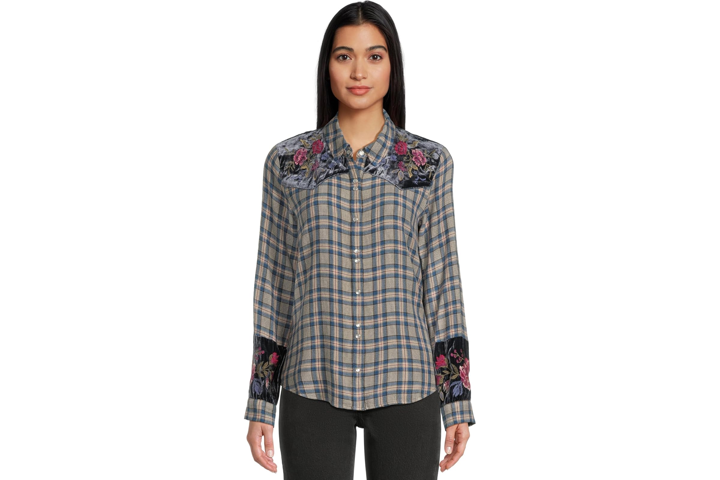 Johnny Was Puff Sleeve Western Shirt - Sassiba