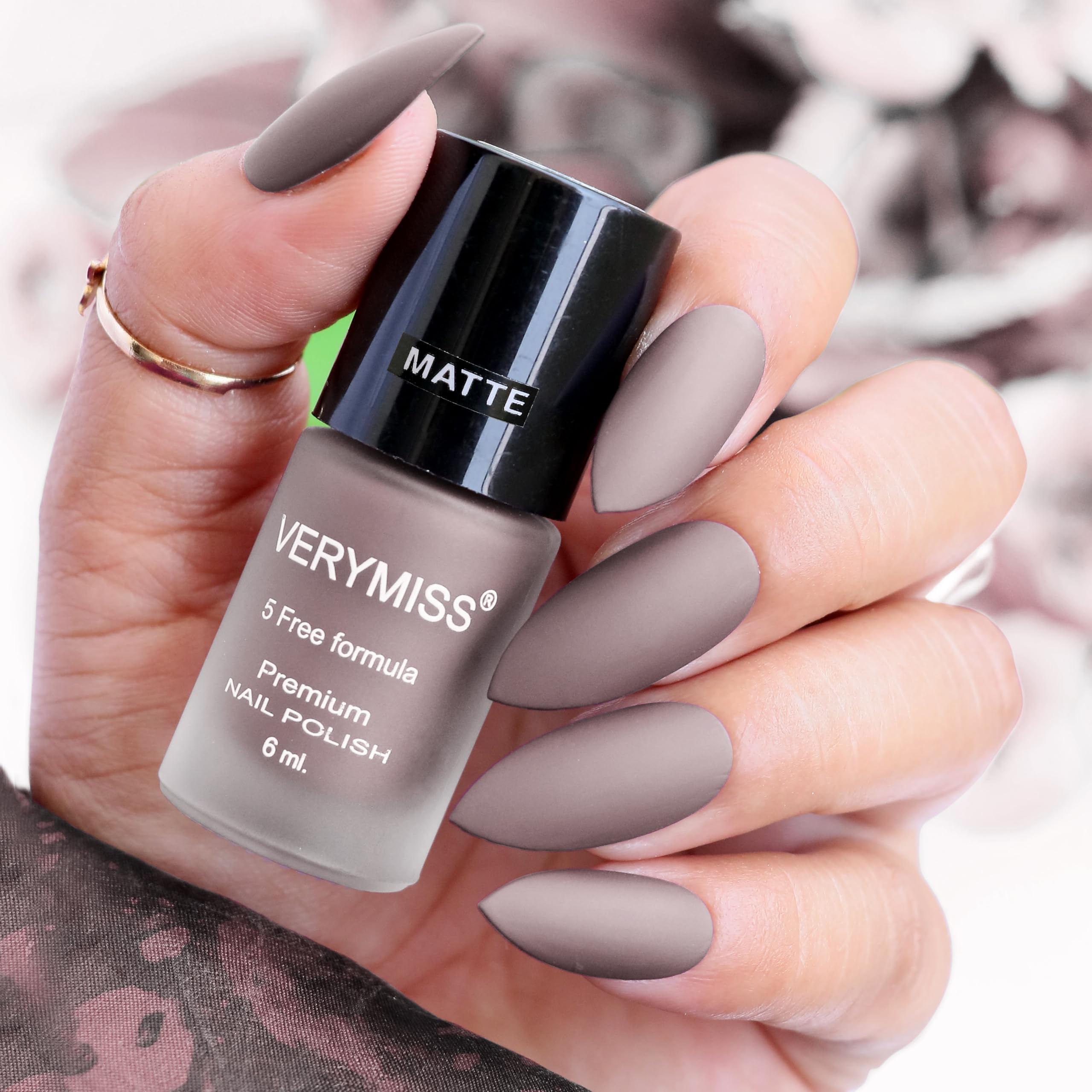 Verymiss Matte Nail Polish 6ml | Smooth Application | Quick Drying | Paraben Free - 309 Blush (Old Lavender, 6 ml (Pack of 1))-picture-21