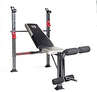 CAP Barbell Strength Standard Weight Bench with Leg Curl - Adjustable Incline/Decline/Flat for Home Gym Workouts, 350lb Capacity
