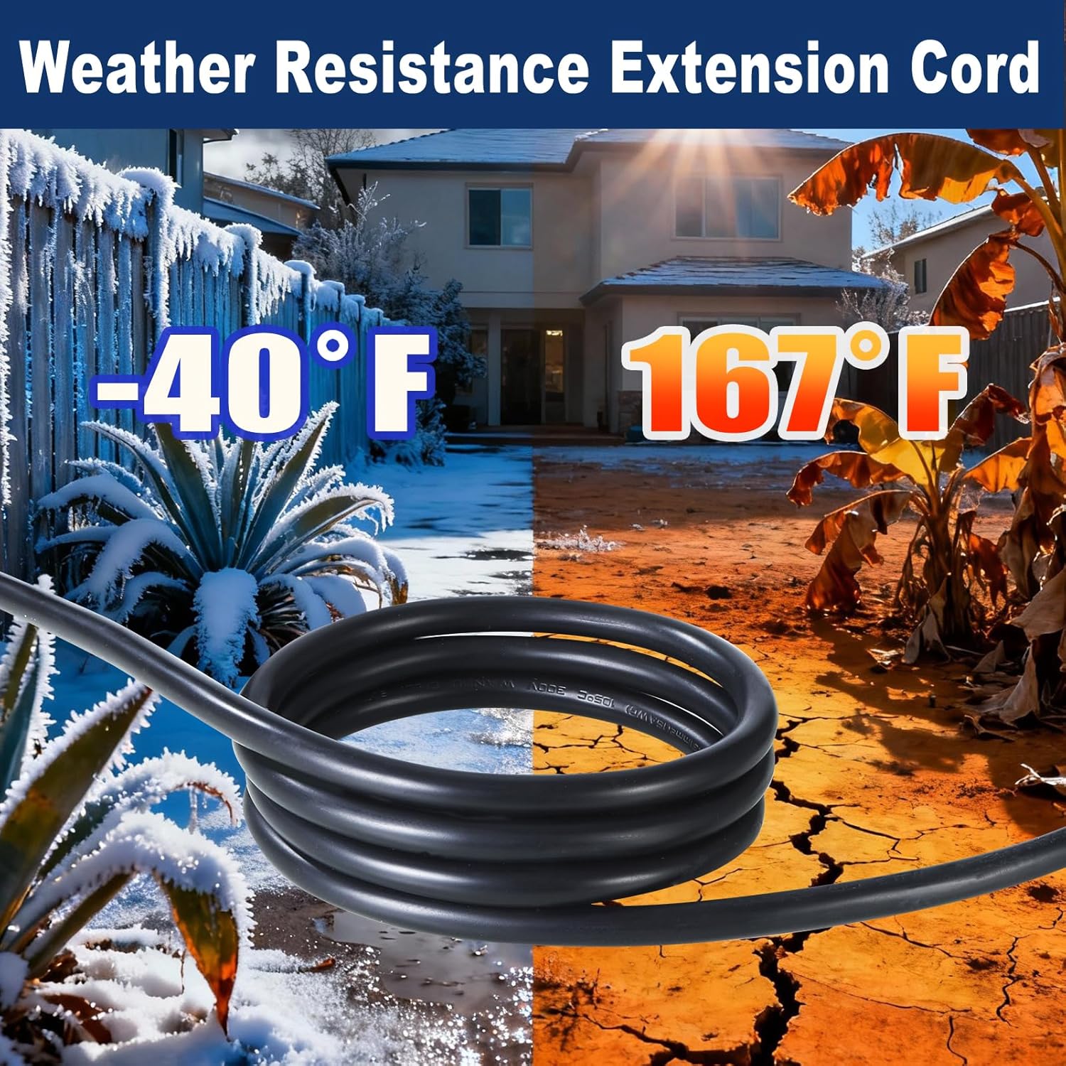 16/3 Gauge 5 Feet Flat Plug Extension Cord Black 3 Prong Grounded Low Profile Extension Wire Power Cord 125V 10A 1250W SJOOW for Appliance Home Office