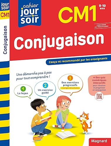 Conjugaison CM1 - Cahier Jour Soir: Conçu et recommandé par les enseignants